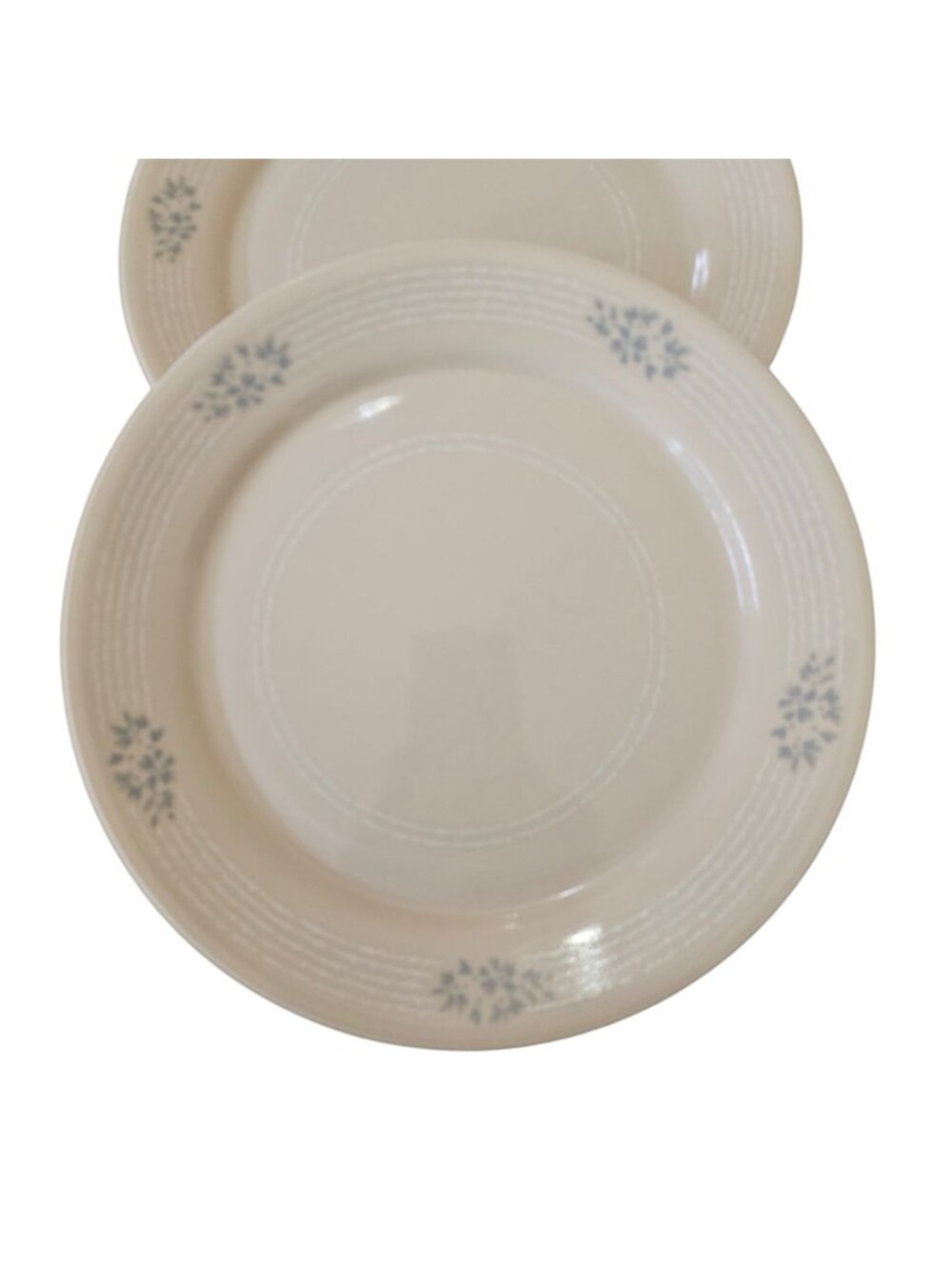 2 Corelle Lace Bouquet Dinner Plate 10" vintage Corning USA 1990s calico design - Picture 2 of 6